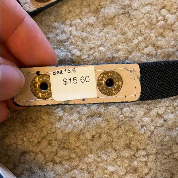 Navy Blue Snap Belt - Picture 4 of 4